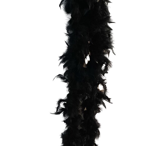 Black 3 Ct Chandelle Feather Boa 45 gm 2 yds - Picture 2 of 2